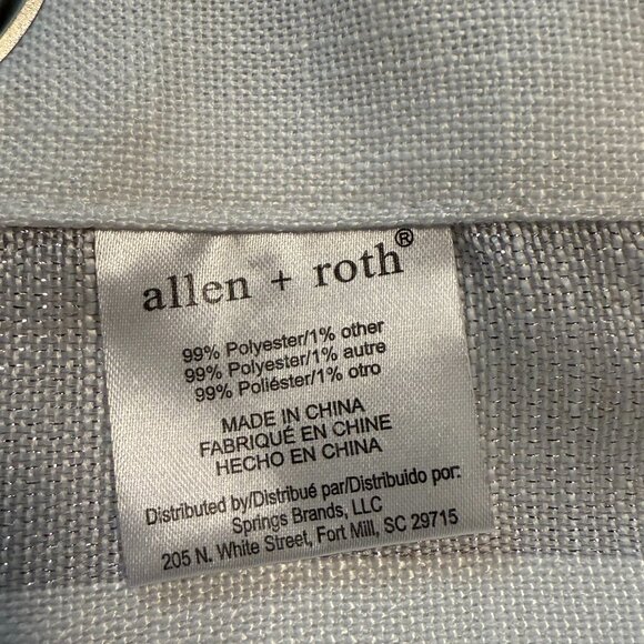 ✨ Allen + Roth 84" Grey Striped Semi-Sheer Grommet Curtain 4 Panels ✨ - Picture 3 of 6